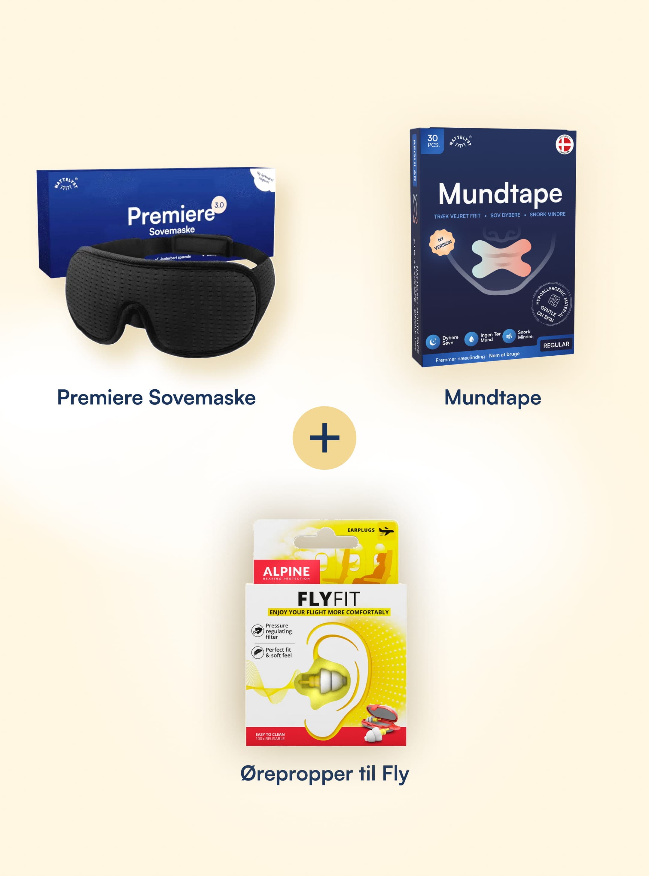 Fru Strue Pakke 2 (Premiere + Mundtape + FlyFit)