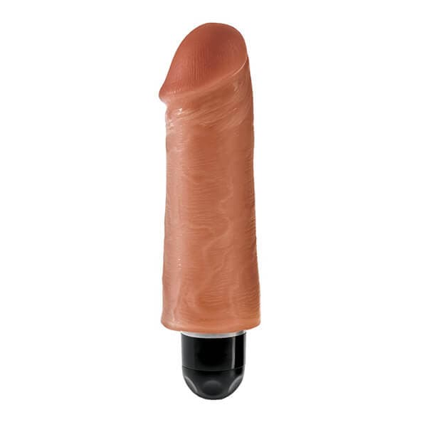 KING COCK - LILLE REALISTISK DILDO VIBRATOR 13CM