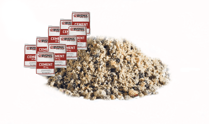 1600kg støbemix 0/11+ 225kg cement 42,5 Frit leveret i hele Danmark.