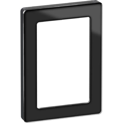 LK Fuga Pure 66 designramme, 1,5 modul, sort