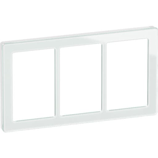 LK Fuga Pure 66 designramme, 3x1,5 modul, hvid