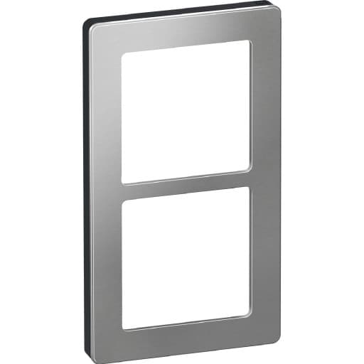 LK Fuga Pure 66 designramme, 2 modul, stål