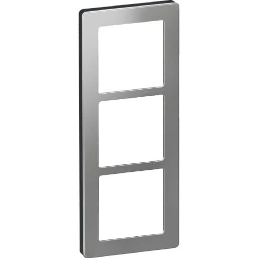 LK Fuga Pure 66 designramme, 3 modul, stål