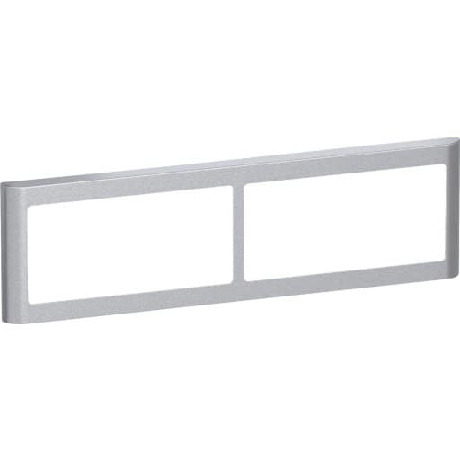 LK Fuga Soft 63 ramme, 2x2 modul, metallic