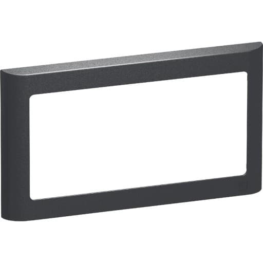 LK Fuga Soft 63 ramme, 1x2 modul, vandret, koksgrå