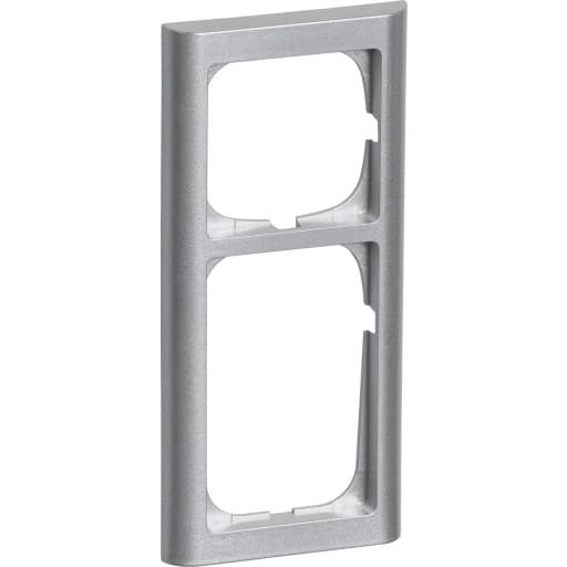LK Fuga Softline 63 ramme, 2,5 modul, metallic