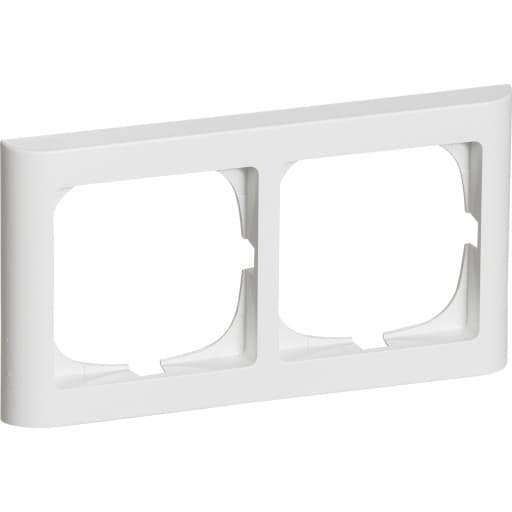 LK Fuga Softline 63 ramme, 2x1 modul, vandret, hvid