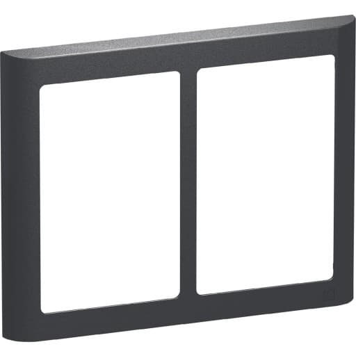 LK Fuga Soft 63 ramme, 2x1,5 modul, koksgrå