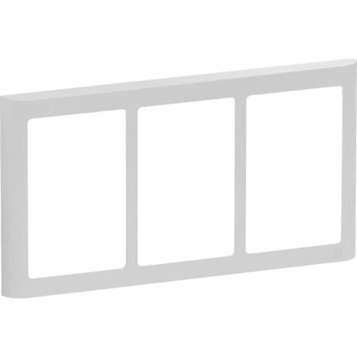 LK Fuga Soft 63 ramme, 3x1,5 modul, vandret, lysegrå