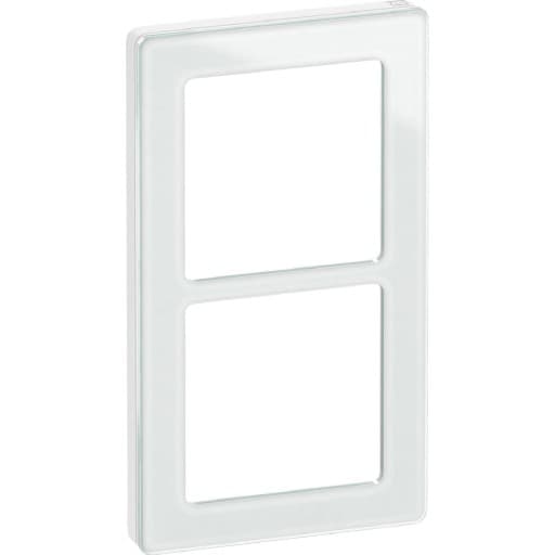 LK Fuga Pure 66 designramme, 2 modul, hvid
