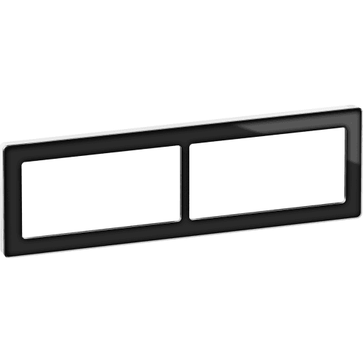 LK Fuga Pure 66 designramme, 2x2 modul, sort/hvid