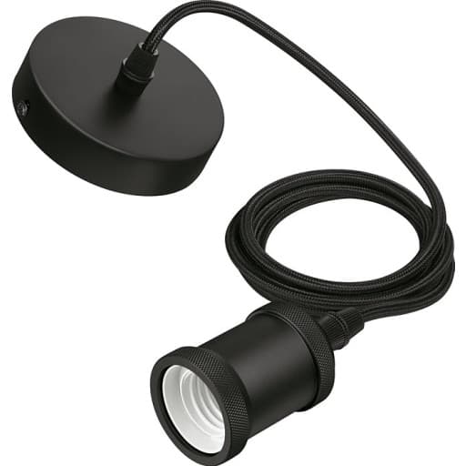 4 stk Philips Cord pendelophæng, 2 meter, sort