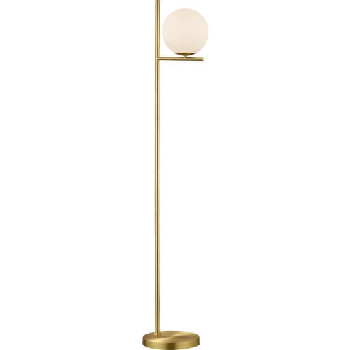 Trio Lighting Pure gulvlampe, messing