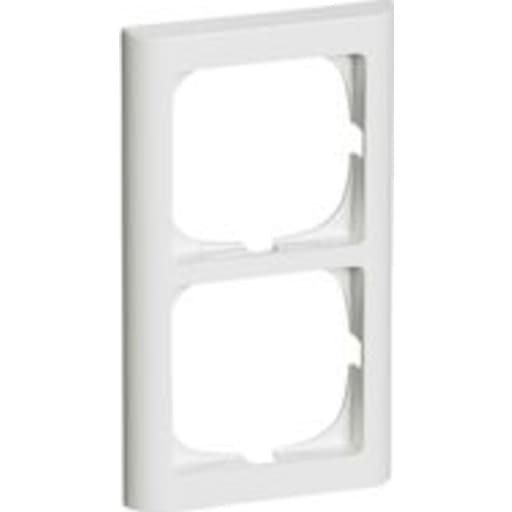 LK Fuga Softline 63 ramme, 2x1 modul, lodret, hvid