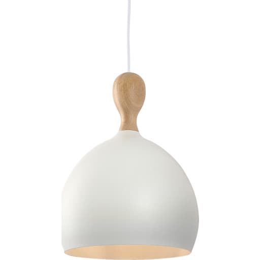 Halo Design Dueodde pendel, hvid/metal, Ø24 cm