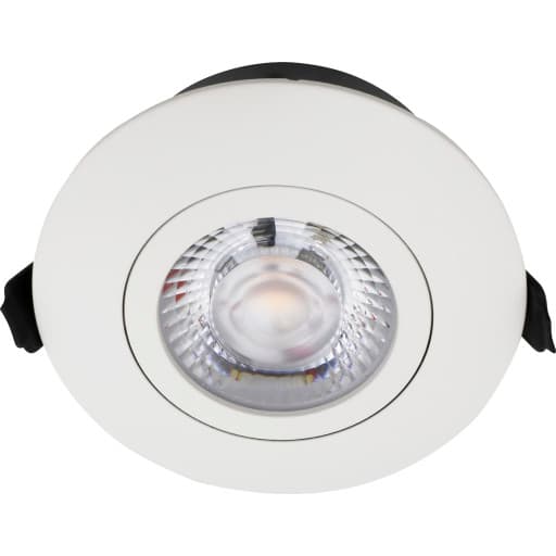 Nordtronic Low Profile Flexible indbygningsspot, Ø8,3 cm, hvid, 2700K