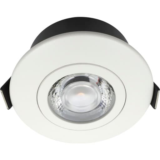 Nordtronic Low Profile Flexible indbygningsspot, Ø7,5 cm, DTW, hvid