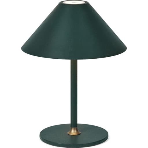 Halo Design Hygge genopladelig bordlampe, H25 cm, mørkegrøn
