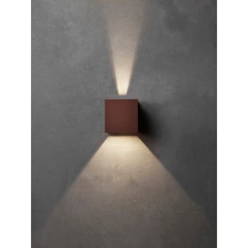 Lumenlight Toscana udendørs væglampe, 2x10W, kobber