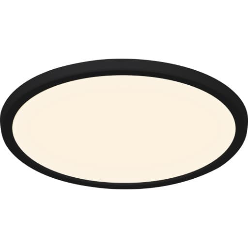 Nordlux Oja plafond, kelvinskift, sort, Ø29 cm
