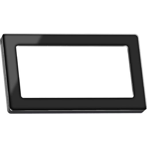 LK Fuga Pure 66 glasramme, 1x2 modul, sort