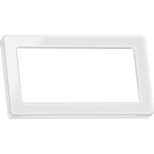 LK Fuga Pure 66 glasramme, 1x2 modul, hvid