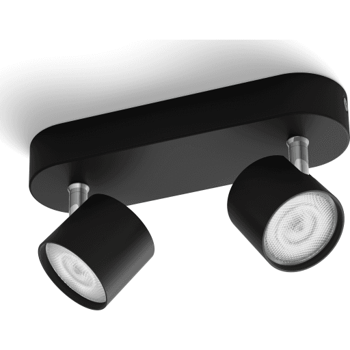 Philips myLiving Star spotlampe, sort