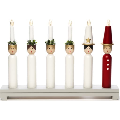 4 stk Konstsmide Lucia julelysestage, 6 lys