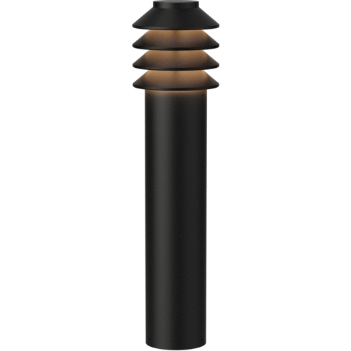 Louis Poulsen Bysted Garden havelampe, 3000K, base, sort, høj