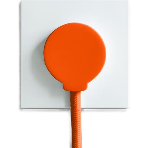 Norm F stikprop, schuko, med jord, orange