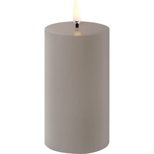 4 stk Uyuni LED bloklys, batteri, beige