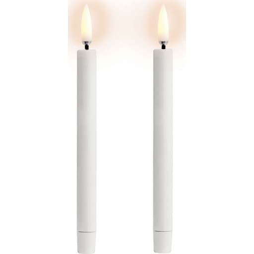 Uyuni LED kronelys, batteri, hvid