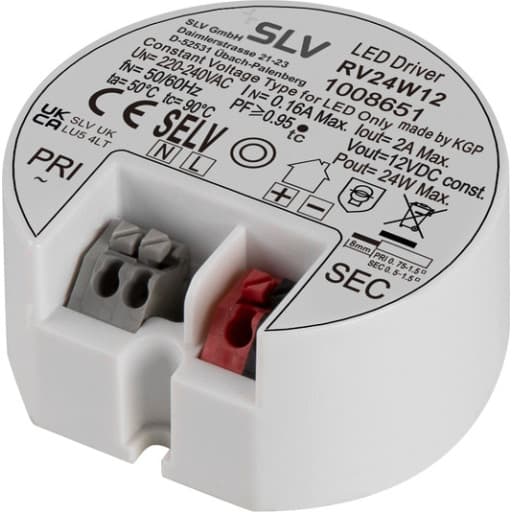 SLV LED driver til dåsemontering, 12V, 24W