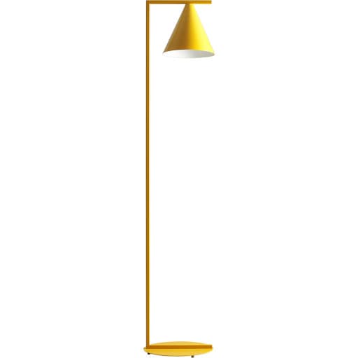 Aldex Form gulvlampe, gul