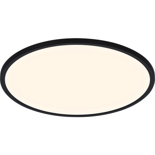 Nordlux Oja Bath plafond, 3-trins-dæmp, sort, Ø42 cm