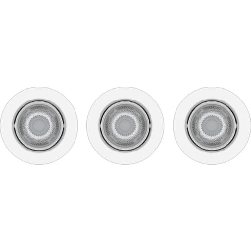 Philips myLiving Impala indbygningsspot, hvid, 3-pak