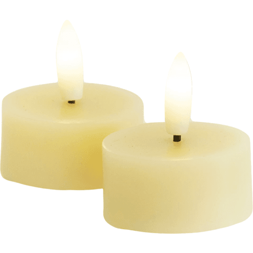 Sirius Sille LED fyrfadslys, batteri, gul