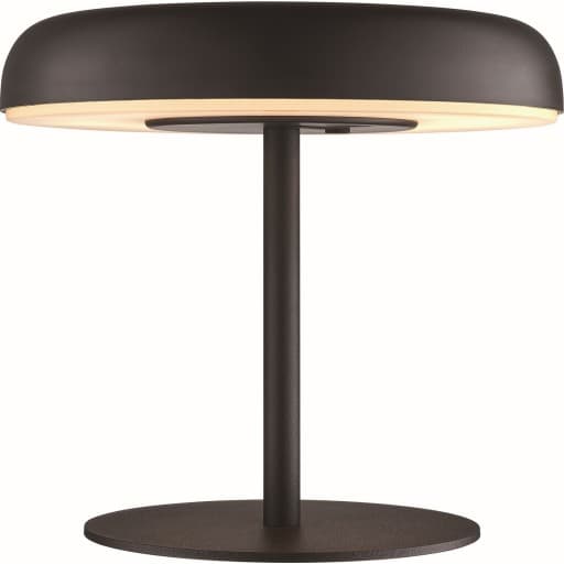 Nordlux Elmer genopladelig & solcelle bordlampe, sort