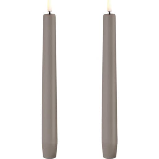 Uyuni LED kronelys, batteri, beige