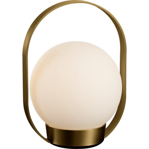 Antidark Palla genopladelig bordlampe, poleret messing