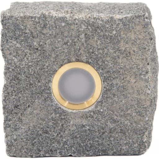 Light By Juhl chaussesten med Cosmos spot, 9x9 cm, messing