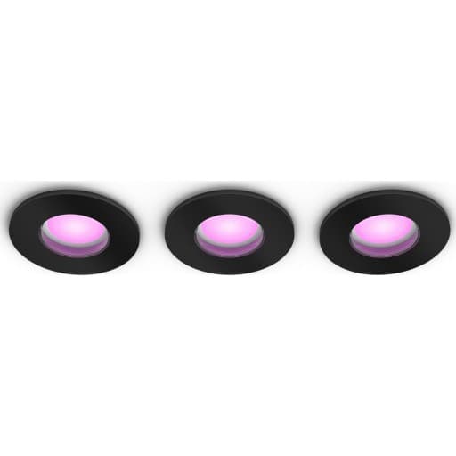 Philips Hue Xamento Recessed indbygningsspot, sort, 3-pak