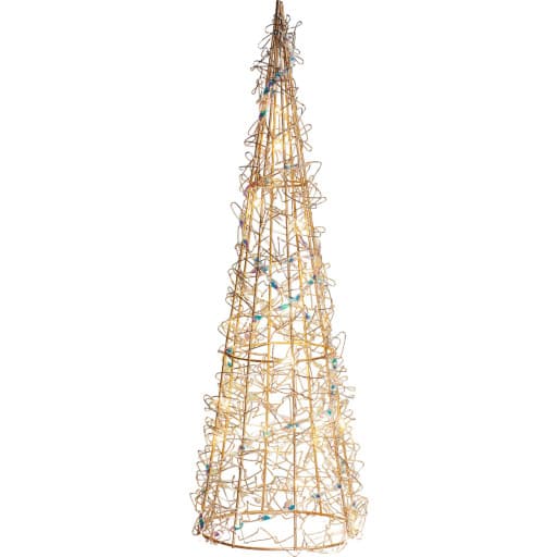 Sirius metal juletræ med lys, 40 cm