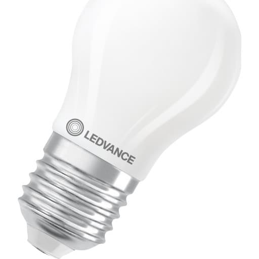Ledvance E27 kronepære, 2700K, 3,4W