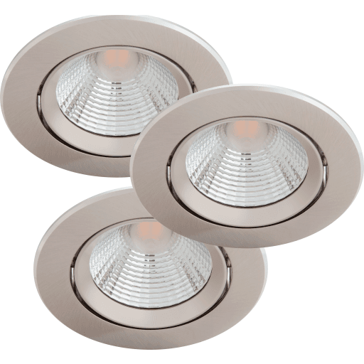 Philips myLiving Sparkle indbygningsspot, 2700K, 5,5W, krom, 3-pak