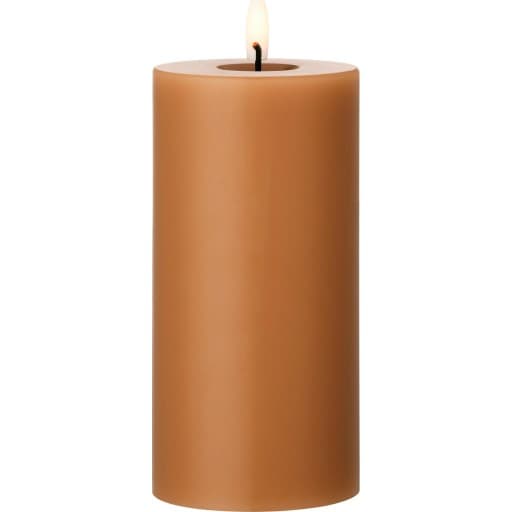 Ester & Erik LED bloklys, varm brun, 15 cm