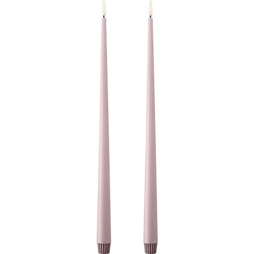 Ester & Erik LED kronelys, 40 cm, lyserød, 2-pak