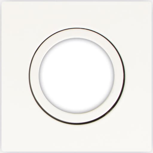 Scan Products Luna Low Profile frontring, firkantet, mat hvid