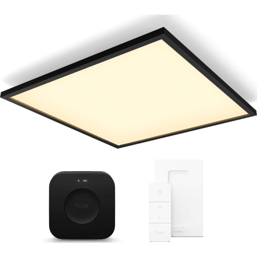 Philips Hue Aurelle LED panel, sort, 60x60 cm, startsæt