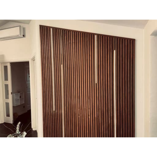 Ecofoss LED strip for akustik paneler, 240 cm, med opdelt lys, 4-pak